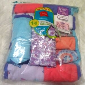 Hanes brand new 14 pack girls size 14 tagless bikini underwear